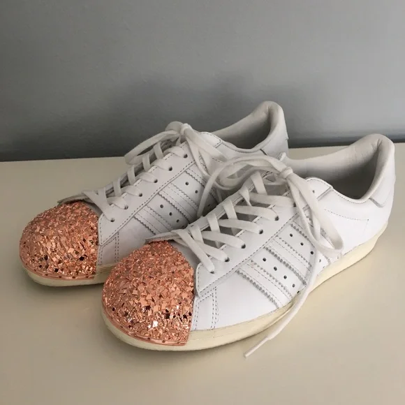 toe cap adidas rose gold toe